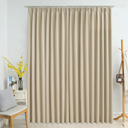 Gordijn verduisterend 290x245 cm beige