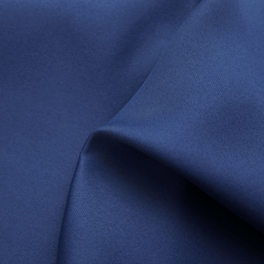 Gordijn Verduisterend Met Metalen Ringen 2 St 140 x 245 cm Blauw