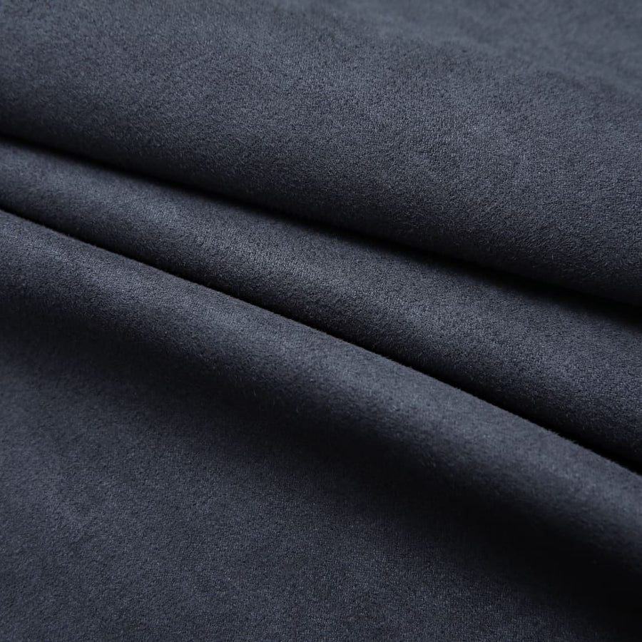 Gordijnen Verduisterend Met Ringen 2 St 1 140 x 225 cm Antraciet