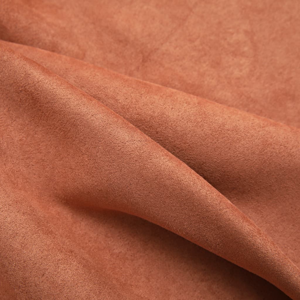 Gordijnen Verduisterend Met Ringen Roestkleur 2 140 x 245 cm Roestbruin