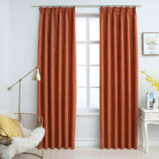 Verduisterende gordijnen 2 st 140x175 cm roestkleurig