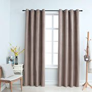 Gordijn verduisterend 140x175 cm taupe