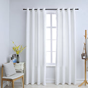 Verduisterende gordijnen 2 st 140x245 cm gebroken wit