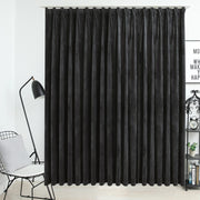 Gordijn verduisterend 290x245 cm fluweel antraciet