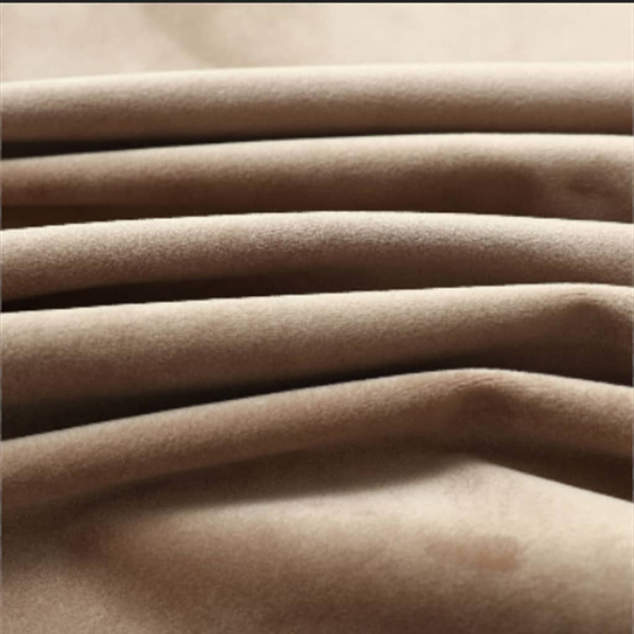 Gordijn Verduisterend Met Ringen Fluweel 140 x 225 cm Beige