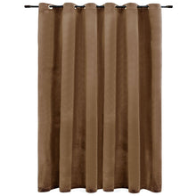 Gordijn Verduisterend Met Ringen 290X245 Cm Fluweel Beige