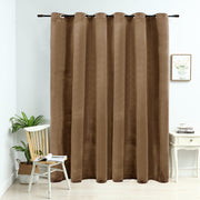 Gordijn verduisterend 290x245 cm fluweel beige