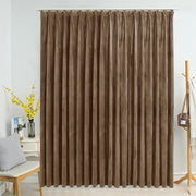 Gordijn verduisterend 290x245 cm fluweel beige