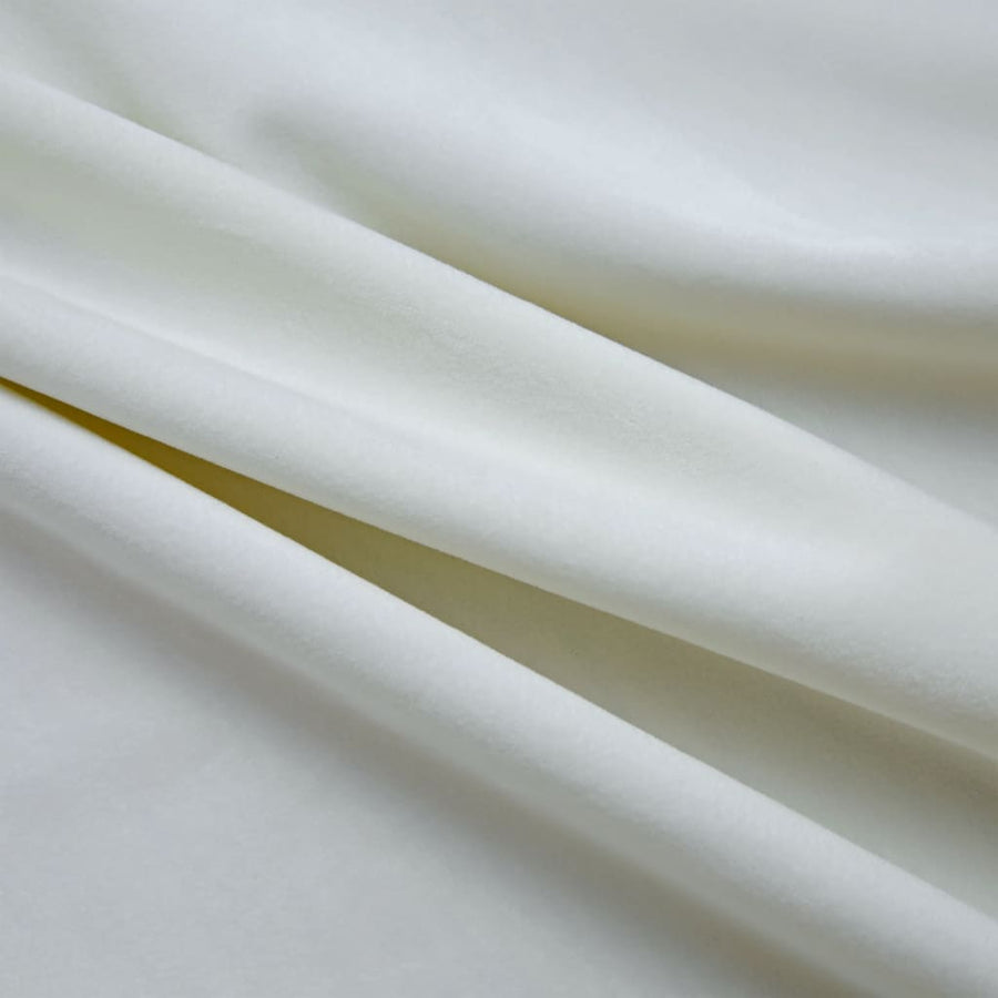 Gordijn Verduisterend Met Ringen Fluweel 140 x 225 cm Crème