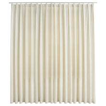 Gordijn Verduisterend Met Haken 290X245 Cm Fluweel Crème