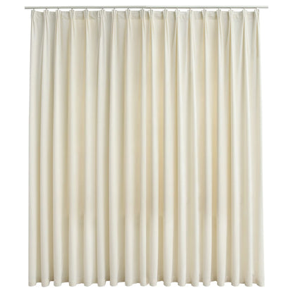 Gordijn Verduisterend Met Haken 290X245 Cm Fluweel Crème