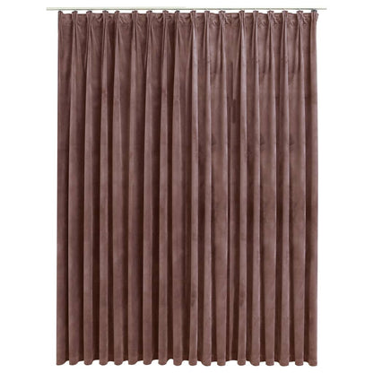 Gordijn Verduisterend Met Haken 290X245 Cm Fluweel Antiekroze
