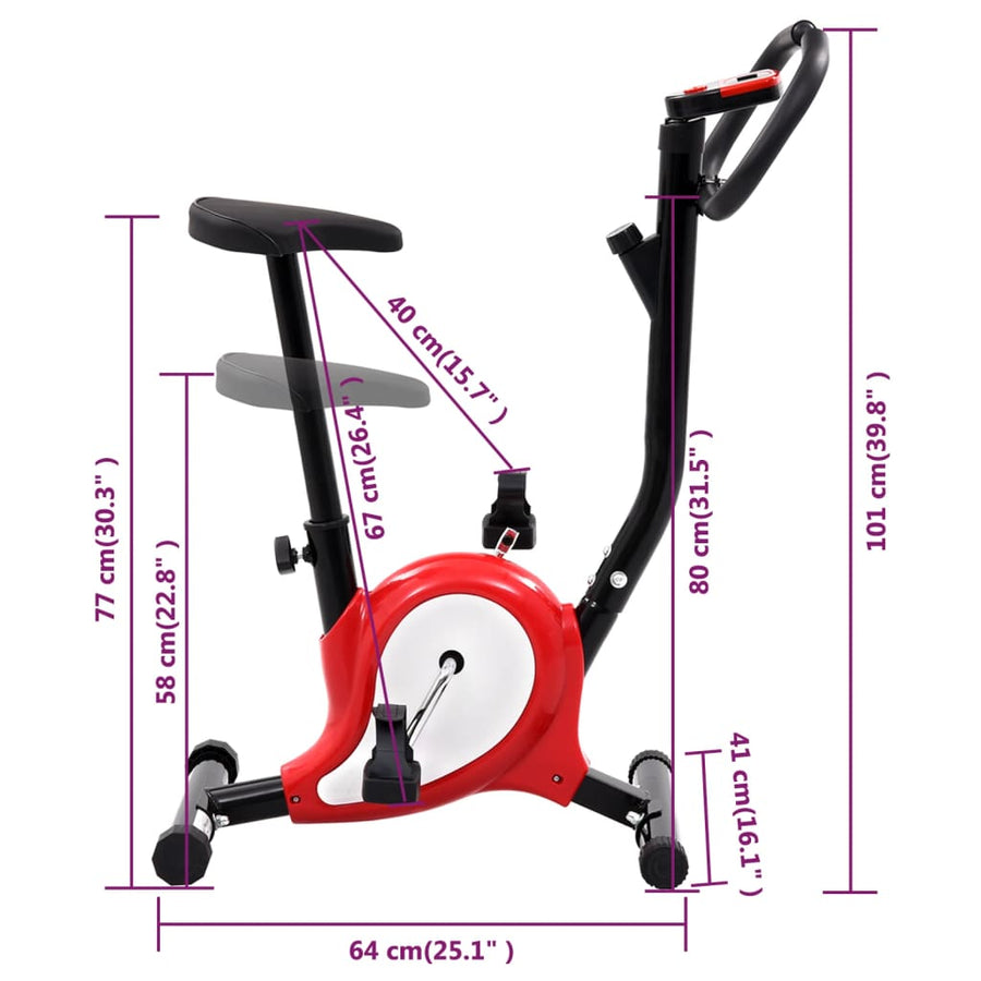 Hometrainer Met Bandweerstand Rood