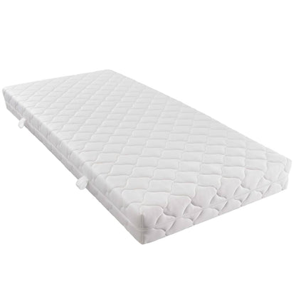 Bed met matras fluweel zwart 180x200 cm
