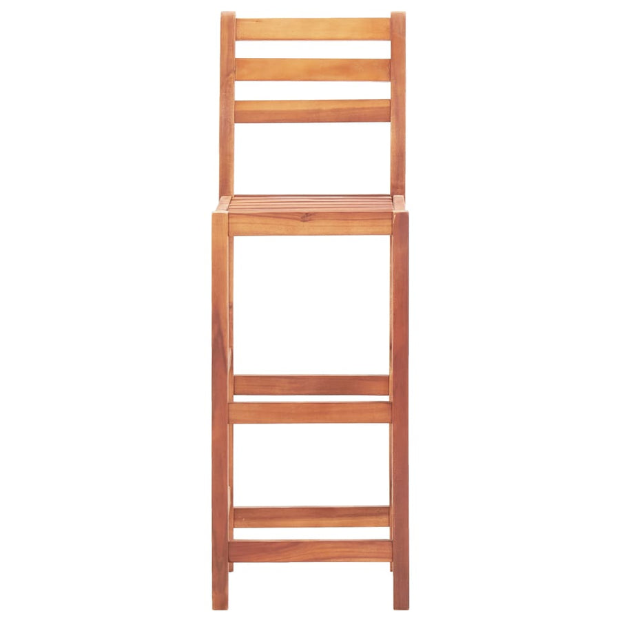 Barstoelen Massief Acaciahout 4 Bruin