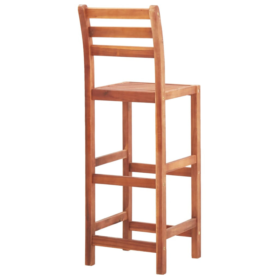 Barstoelen Massief Acaciahout 4 Bruin