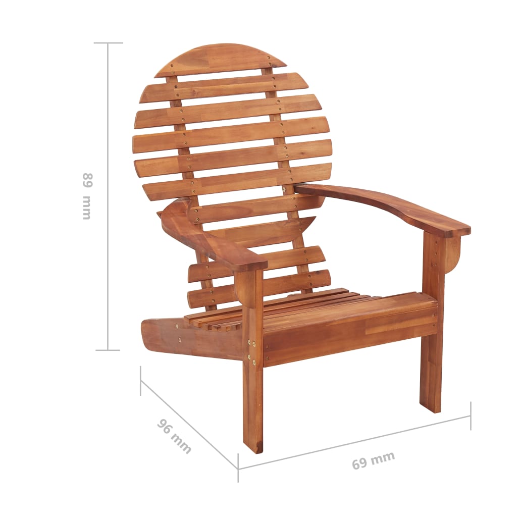 Stoel Adirondack Massief Acaciahout Bruin