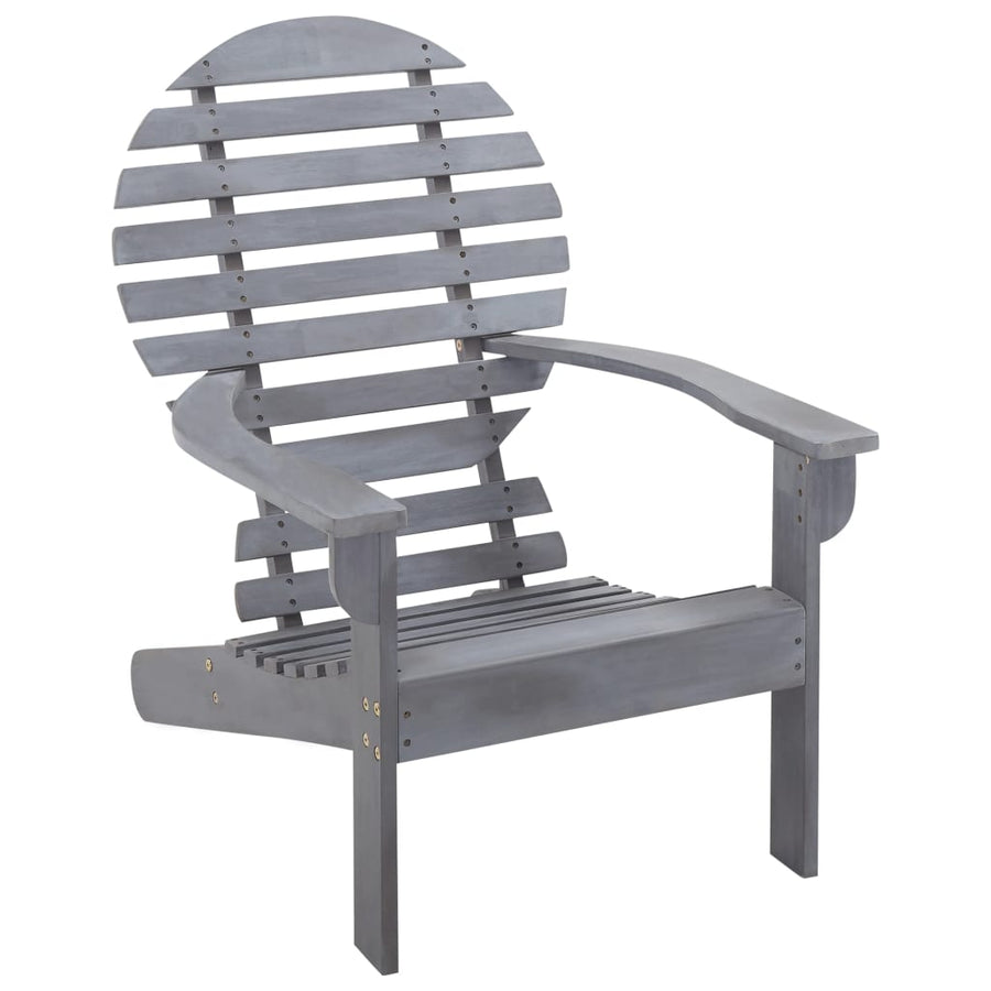 Stoel Adirondack Massief Acaciahout Grijs