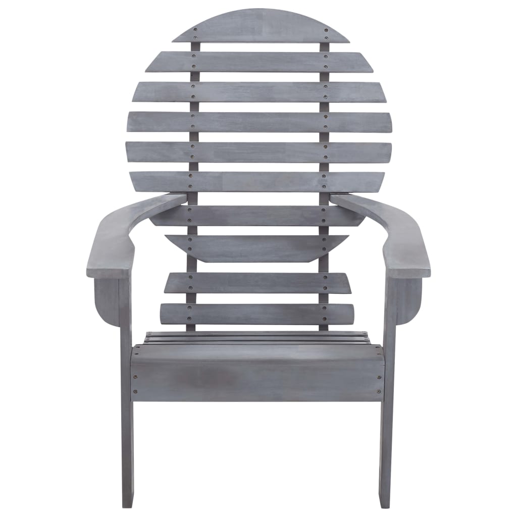 Stoel Adirondack Massief Acaciahout Grijs