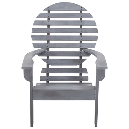 Stoel Adirondack Massief Acaciahout Grijs