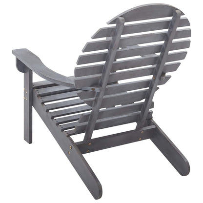 Stoel Adirondack Massief Acaciahout Grijs