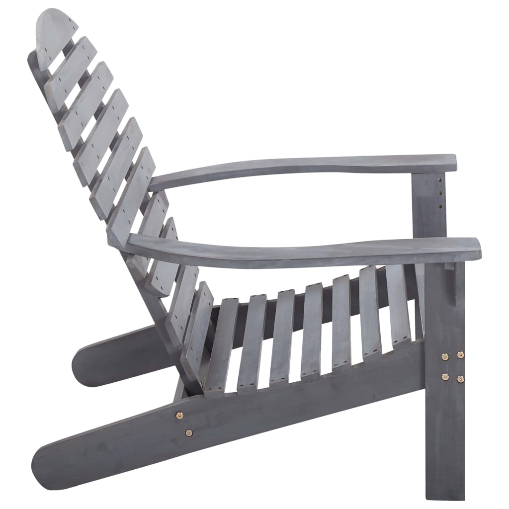 Stoel Adirondack Massief Acaciahout Grijs