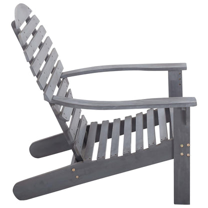 Stoel Adirondack Massief Acaciahout Grijs