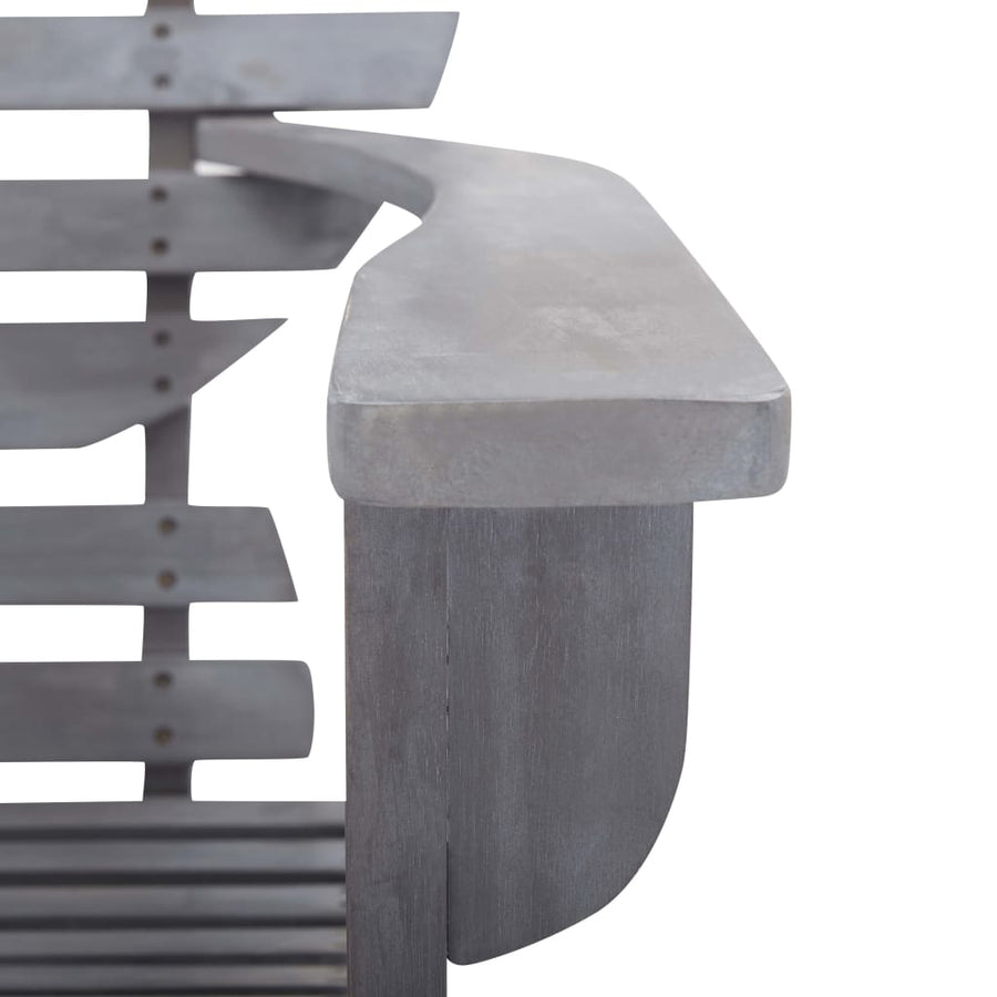 Stoel Adirondack Massief Acaciahout Grijs