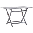 Foldable garden table 120x70x75 cm solid acacia wood