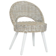 Fauteuil kubu rattan wit 60x60x79 cm