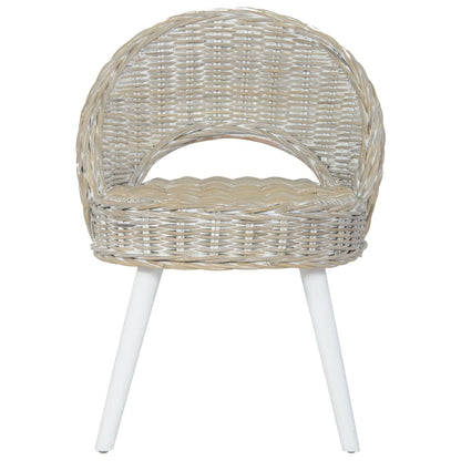 Fauteuil Kubu Rattan Wit