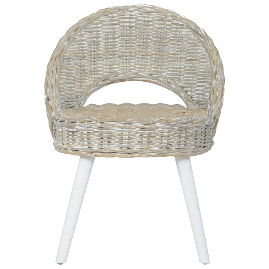 Fauteuil Kubu Rattan Wit