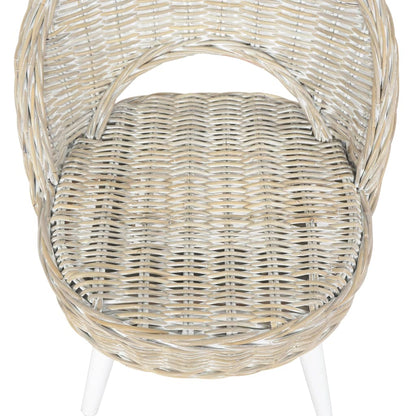 Fauteuil Kubu Rattan Wit