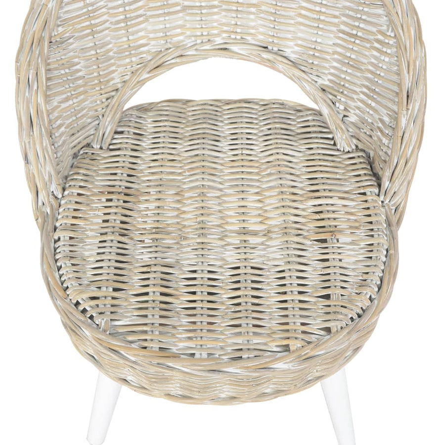 Fauteuil Kubu Rattan Wit