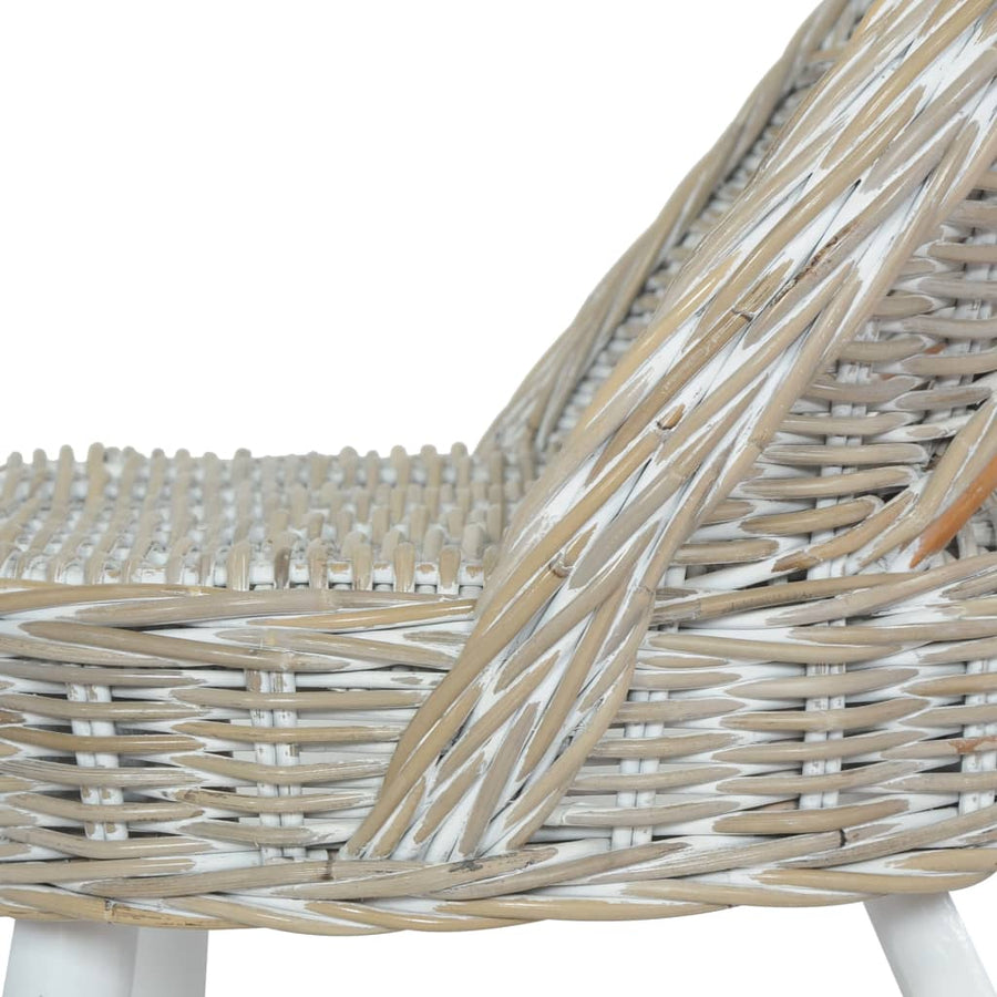 Fauteuil Kubu Rattan Wit