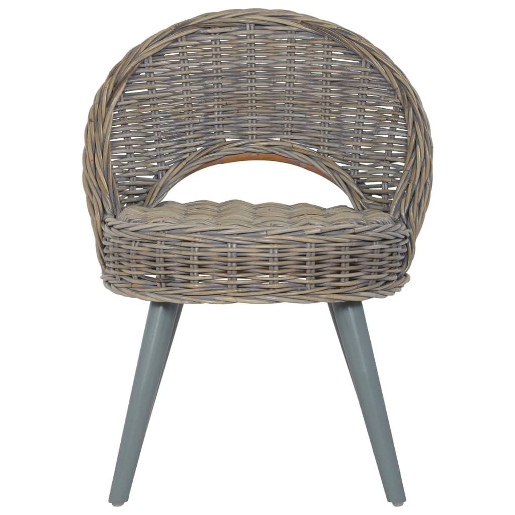 Fauteuil Kubu Rattan Grijs