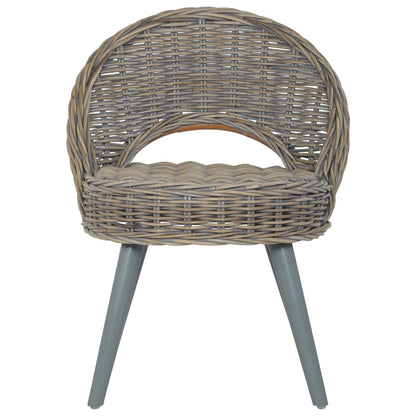 Fauteuil Kubu Rattan Grijs