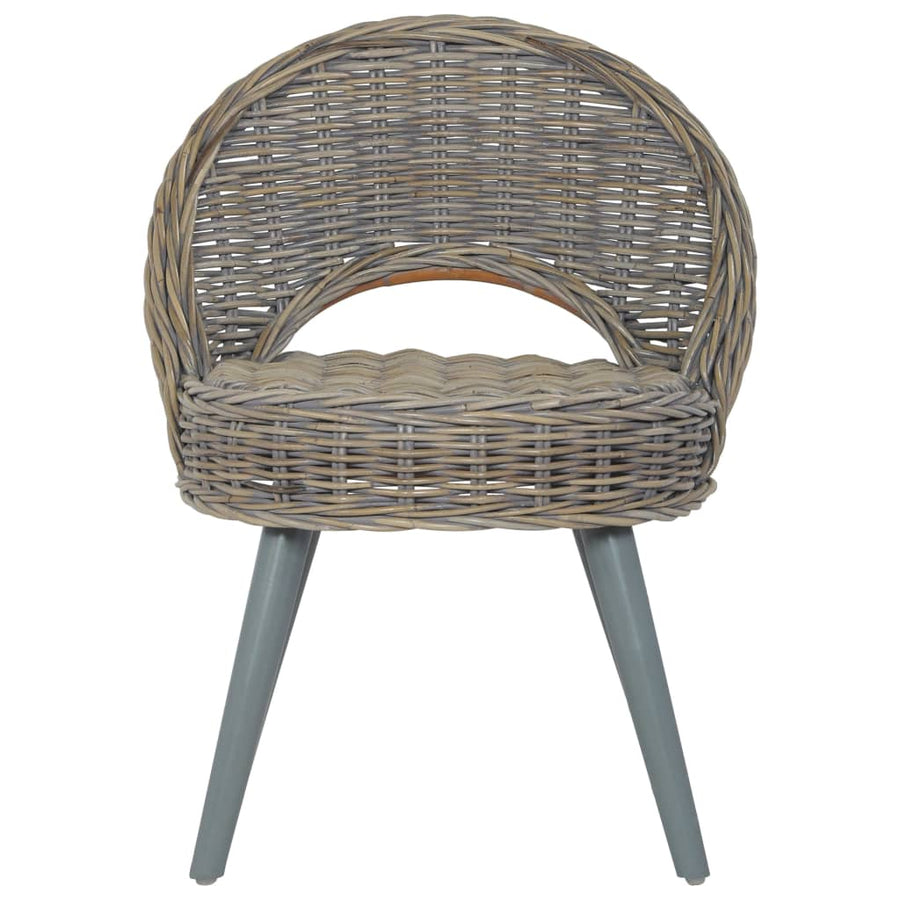 Fauteuil Kubu Rattan Grijs