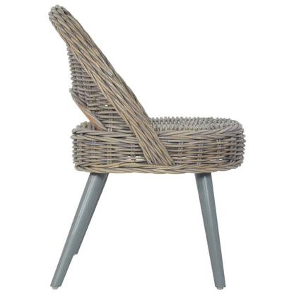 Fauteuil Kubu Rattan Grijs