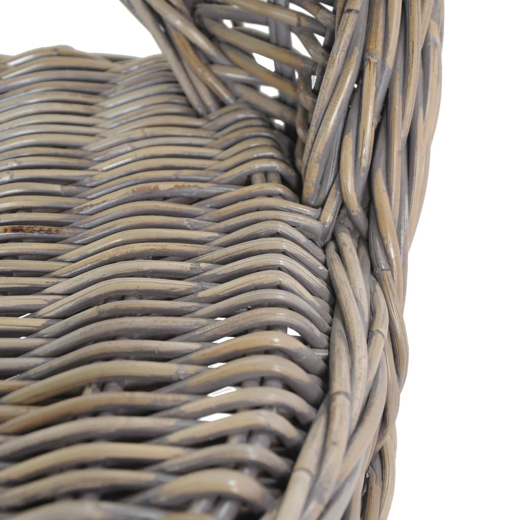 Fauteuil Kubu Rattan Grijs