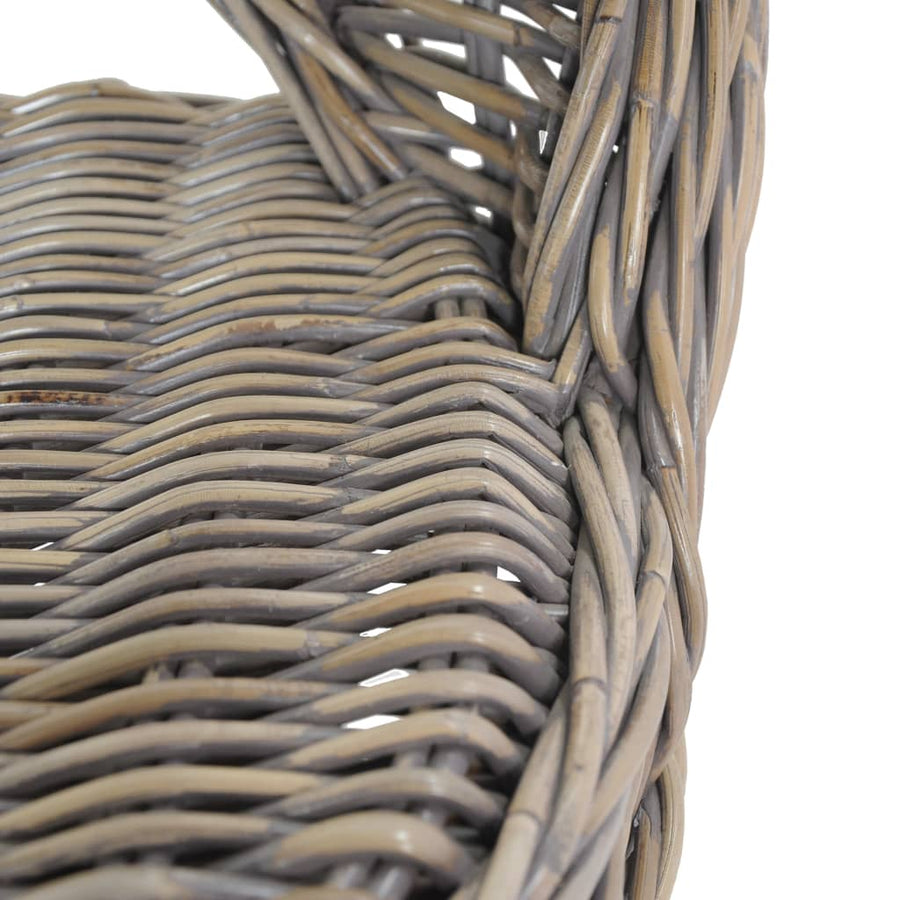 Fauteuil Kubu Rattan Grijs