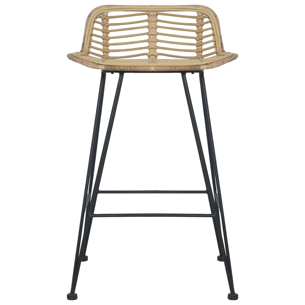 Barstoelen Natuurlijk Rattan Bruin