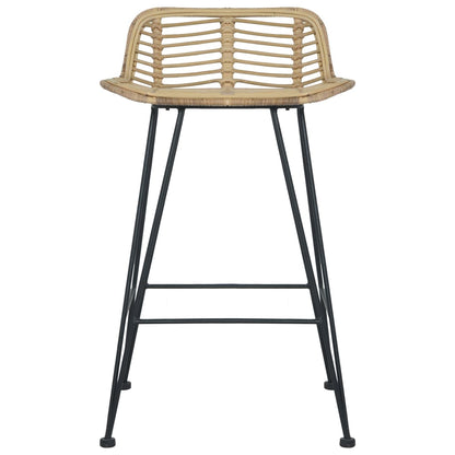 Barstoelen Natuurlijk Rattan Bruin