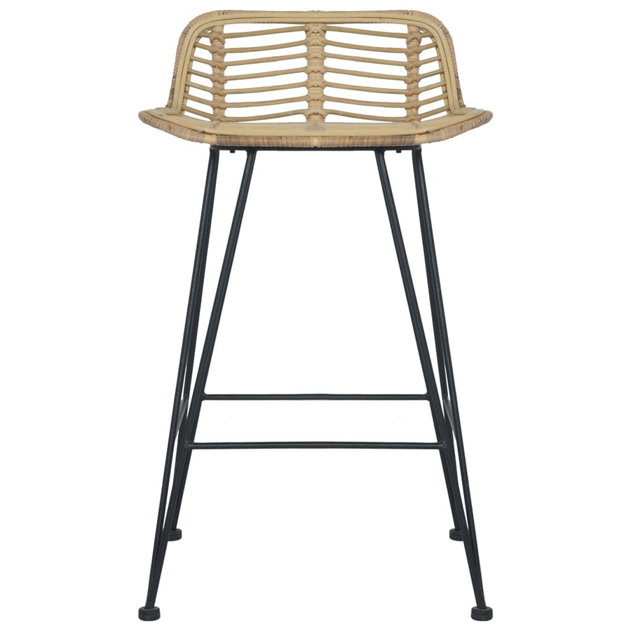 Barstoelen Natuurlijk Rattan Bruin