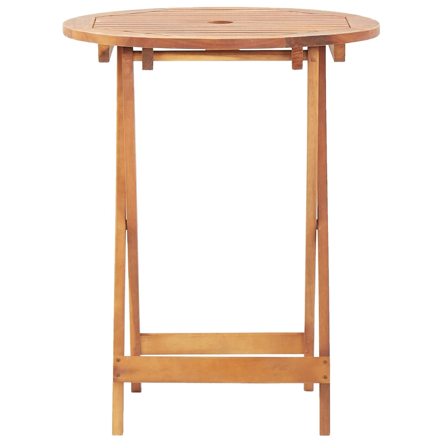 Tuintafel inklapbaar 60x75 cm massief acaciahout Ø 60 x 75 cm