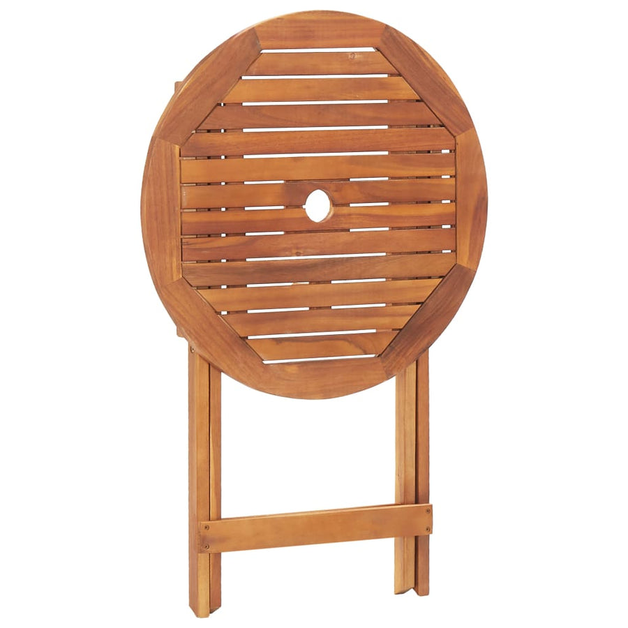 Tuintafel inklapbaar 60x75 cm massief acaciahout Ø 60 x 75 cm