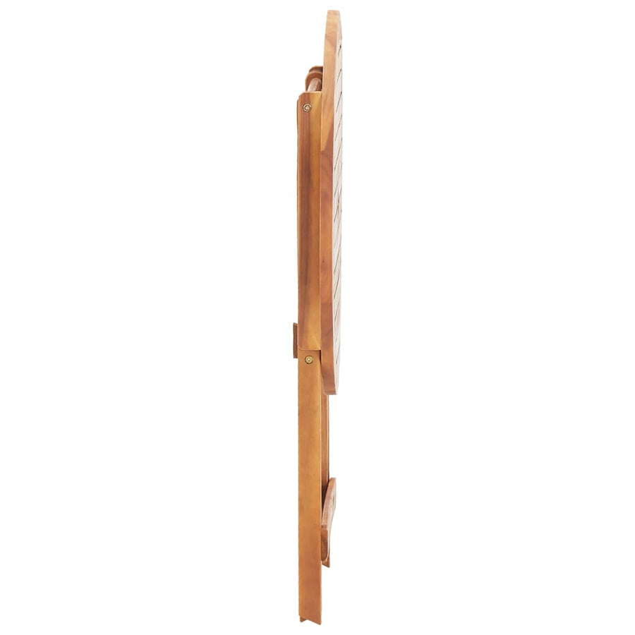 Tuintafel inklapbaar 60x75 cm massief acaciahout Ø 60 x 75 cm