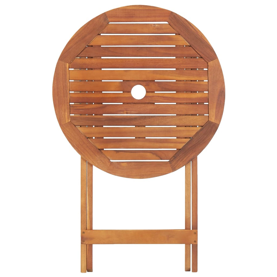 Tuintafel inklapbaar 60x75 cm massief acaciahout Ø 60 x 75 cm