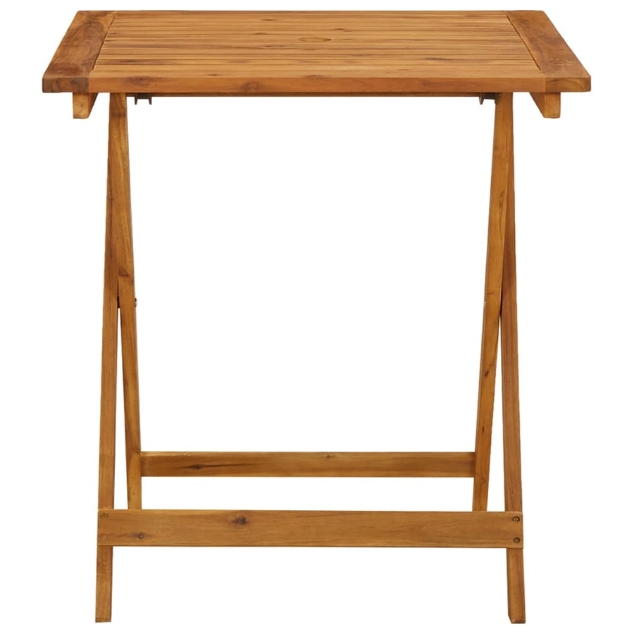 Tuintafel inklapbaar 70x70x75 cm massief acaciahout 70 x 70 x 75 cm