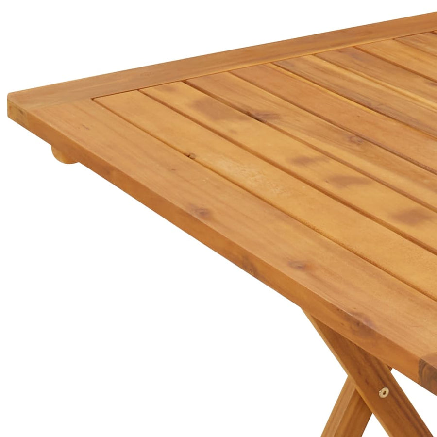 Tuintafel inklapbaar 70x70x75 cm massief acaciahout 70 x 70 x 75 cm